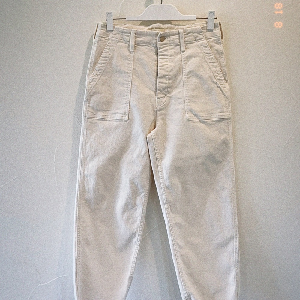 Mother Jeans Stylish Cream Pants